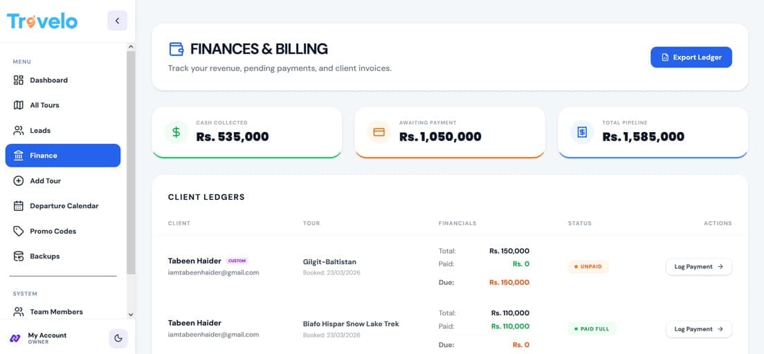 Lead Financial Ledger
